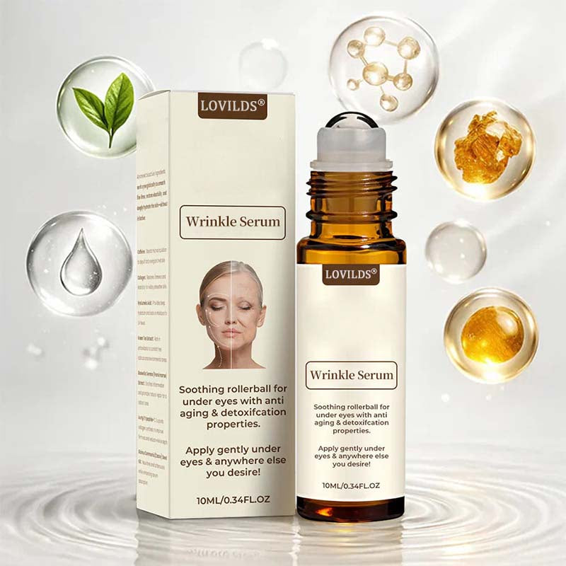 The AuraSmooth Wrinkle Serum – Soothing Rollerball with Anti-Aging Properties + 50% OFF