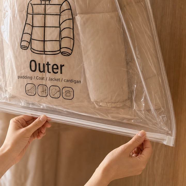 Hushvault™ – Hanging Vacuum Storage Bags for Coats, Jackets &amp; Closet Organization + 50% OFF