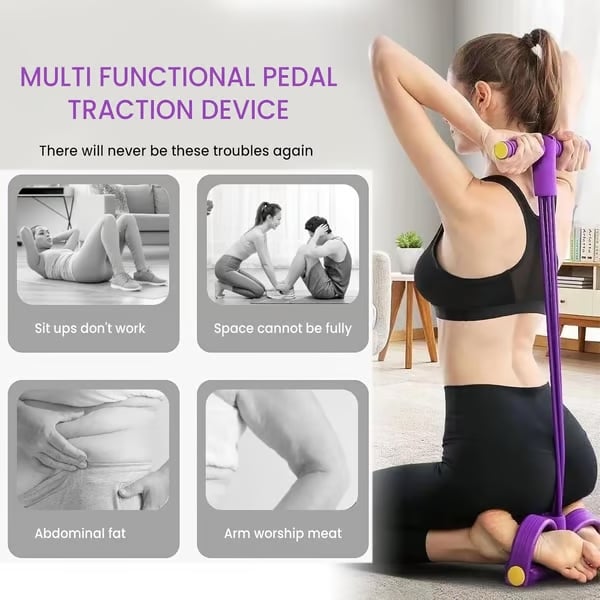 Pulseform™ – Adjustable 4-Tube Full-Body Pedal Resistance Trainer + 50% OFF