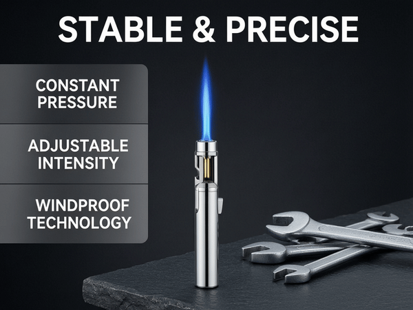 Flintwick™ – 1300°C Windproof Refillable Jet Torch Lighter + 50% OFF