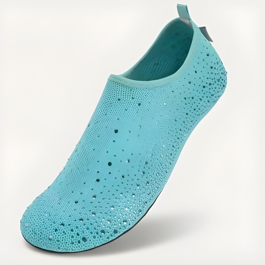 Lumara™ – Rhinestone Sparkle Barefoot Water Shoes for Women | Beach, Travel &amp; Indoor Slip-On +50% OFF