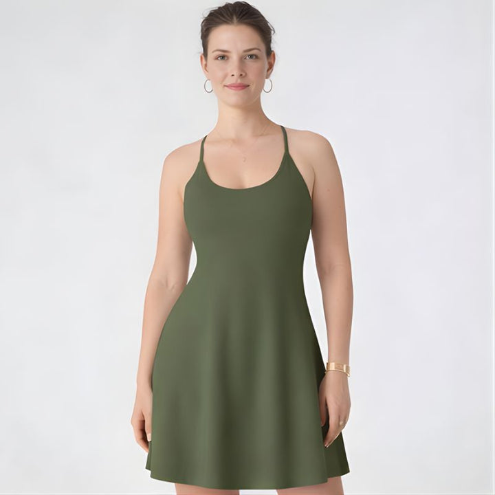 Glidform™ – Built-In Shorts, Pockets &amp; Bra Support Athletic Dress + 50% OFF