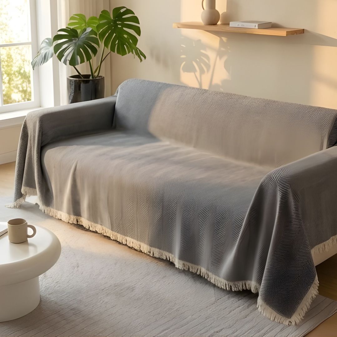 Nestwell™ – Scratch-Resistant Chenille Sofa Blanket &amp; Washable Couch Cover + 50% OFF