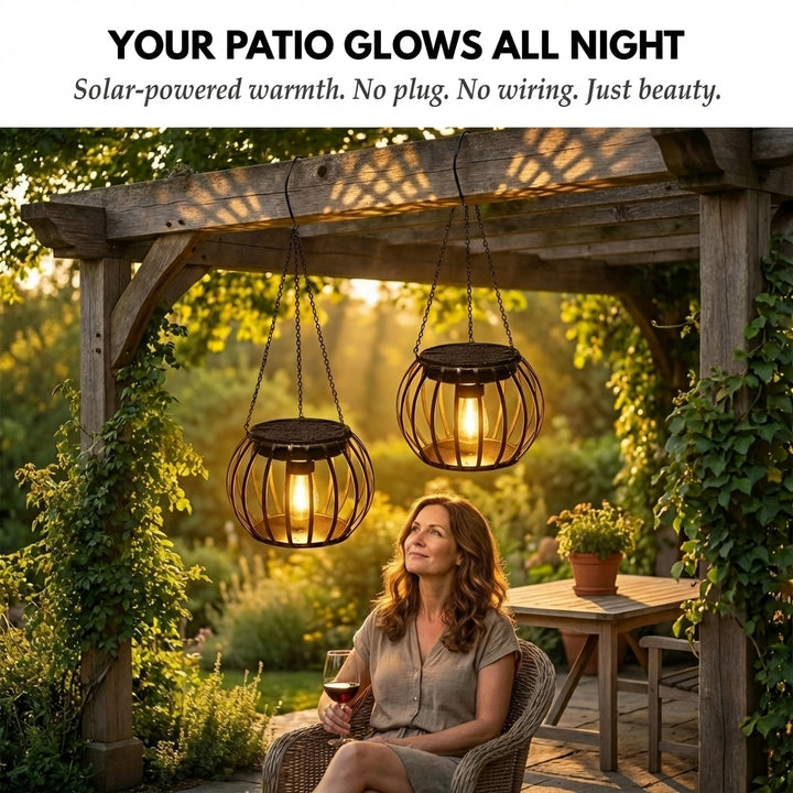 Emberveil™ – Retro Metal Mesh Solar Hanging Lanterns (2-Pack) + 50% OFF