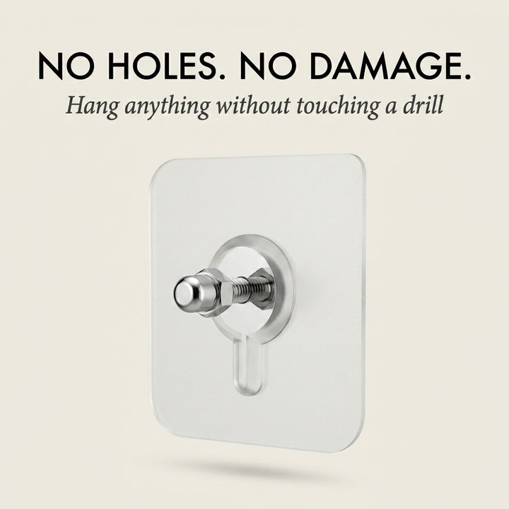 Gripholt™ – No-Drill Adhesive Screw Mount Wall Stickers + 50% OFF