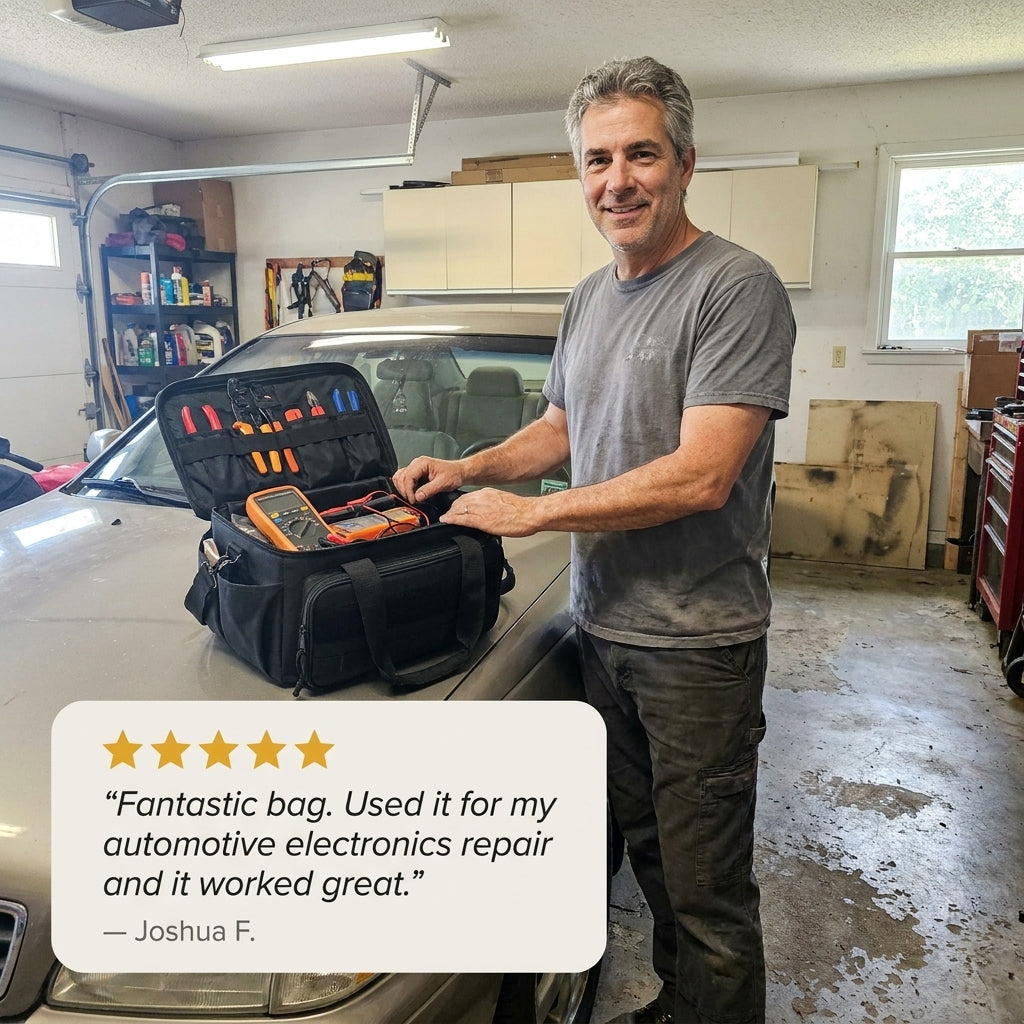 Haulcraft™ – Heavy-Duty Canvas Tool Bag with MOLLE Panel &amp; Padded Dual Handles + 50% OFF