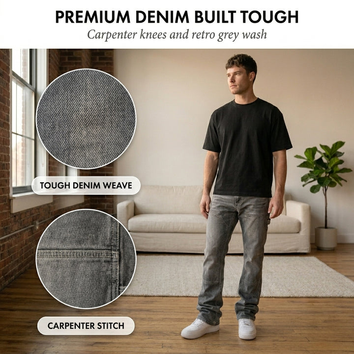 Rivett™ – Stacked Flared Carpenter Denim Men&
