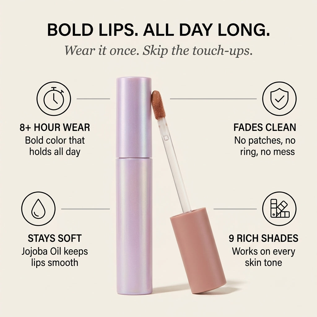 ColorFuse Lip Lacquer - All-Day Color, Zero Effort - 50% OFF