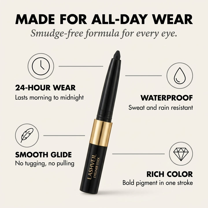 VelvetGlide Eyeliner - The Perfect Line, No Skills Needed - 50% OFF