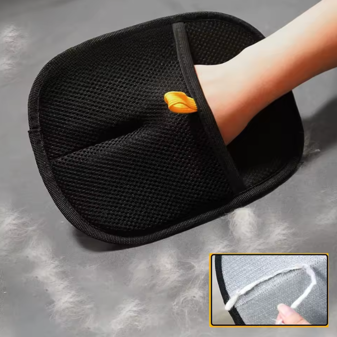 The FurGrip Grooming Gloves - Pet Hair Off in One Swipe +  1+1 FREE