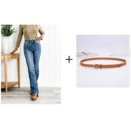 Curvelle™ – High-Stretch Tummy Control Bootcut Jeans + 50% OFF
