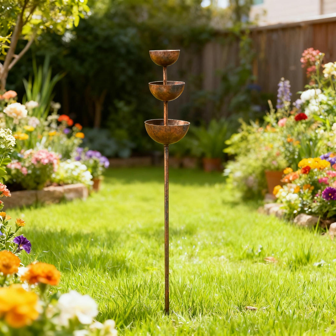 The AuraFlow Rain Catcher — Plant Support &amp; Metal Garden Ornament + 50% OFF