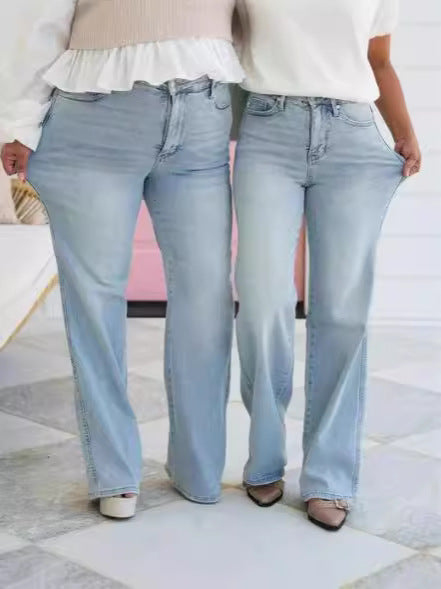 Curvelle™ – High-Stretch Tummy Control Bootcut Jeans + 50% OFF