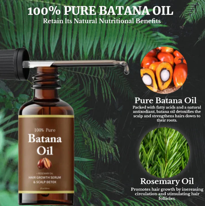 The AuraRoot Batana Oil — 100% Pure Formula for Natural Hair Growth - 50% OFF