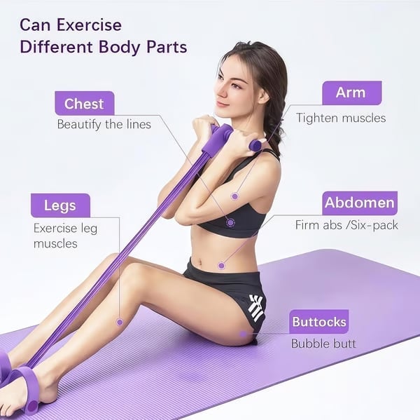 Pulseform™ – Adjustable 4-Tube Full-Body Pedal Resistance Trainer + 50% OFF