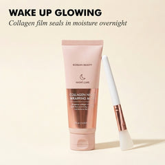 Dewpeel™ – Collagen Wrapping Night Mask | Glow, Firm & Peel-Off Overnight Skin Treatment