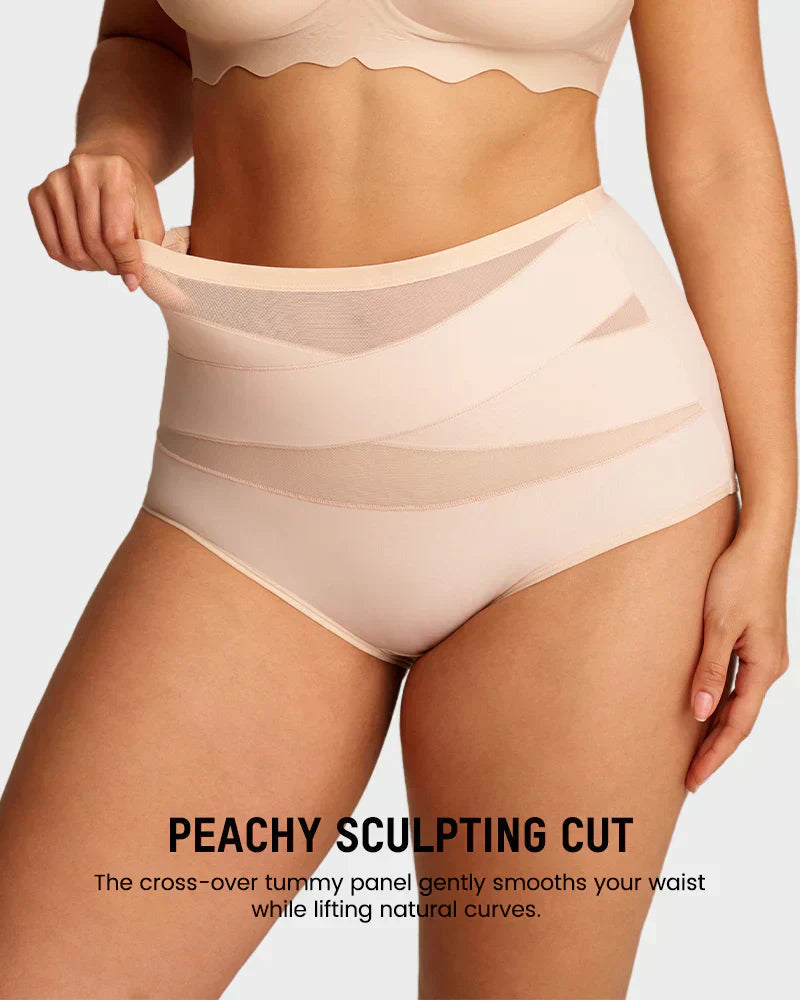 Silhova – High-Waist Cross-Compression Tummy Control Panties + 1+1  FREE