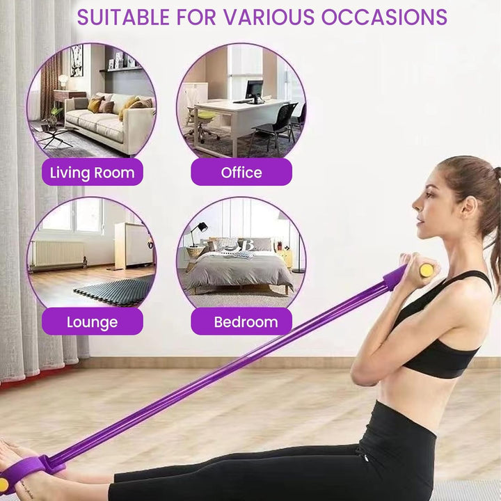 Pulseform™ – Adjustable 4-Tube Full-Body Pedal Resistance Trainer + 50% OFF