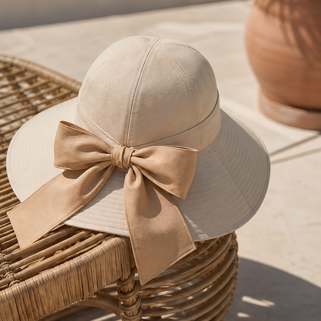 Solene™ – Foldable Wide-Brim Sun Hat with Adjustable Back Bow + 50% OFF