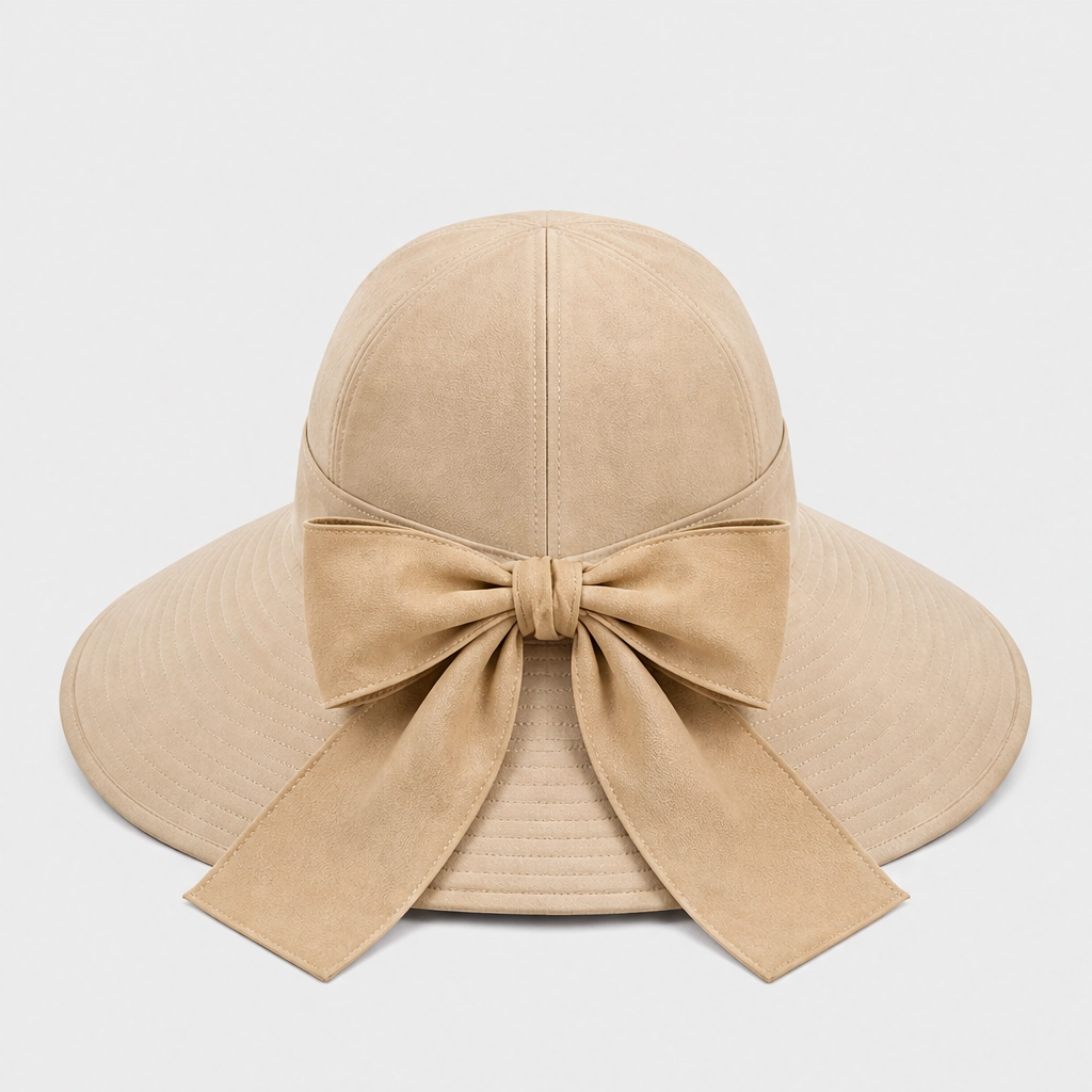 Solene™ – Foldable Wide-Brim Sun Hat with Adjustable Back Bow + 50% OFF