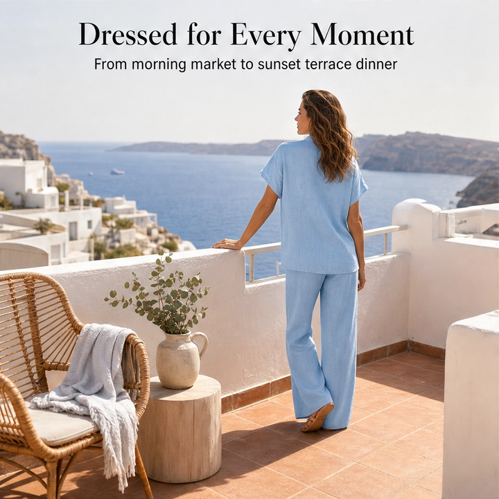 Lavelle™ – Soft Linen-Blend Relaxed Two-Piece Set + 50% OFF