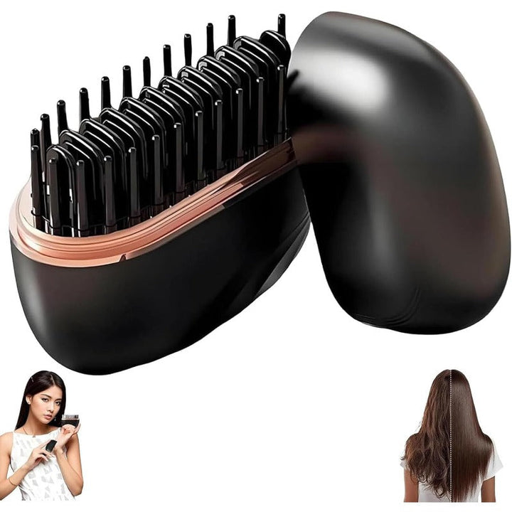 Miravel – Mini Cordless Hair Straightener Brush with 30s Fast Heat &amp; USB-C Charging + 50% OFF