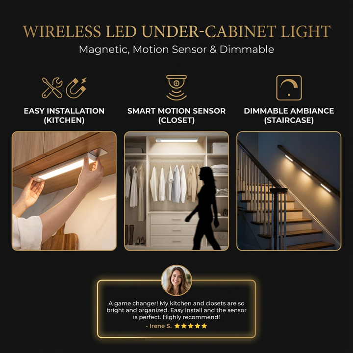 The AuraGlow Motion Beam — Intelligent Wireless Lighting + 50% OFF