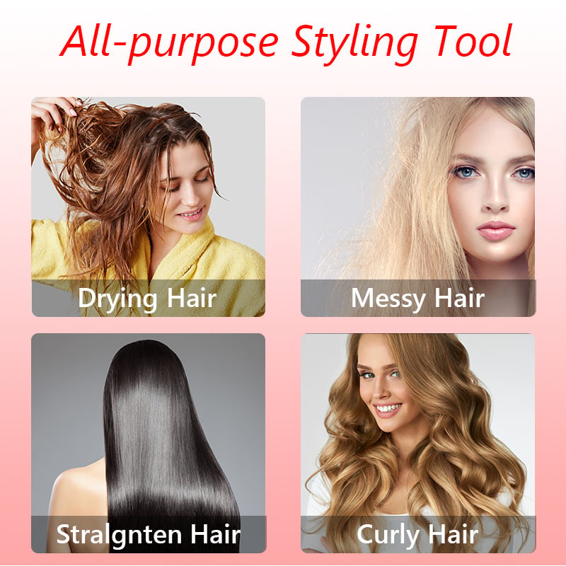 2-in-1 Hot Air Styler and Rotating Hair Dryer – Style, Volumize &amp; Dry with Salon Precision at Home - 50% OFF