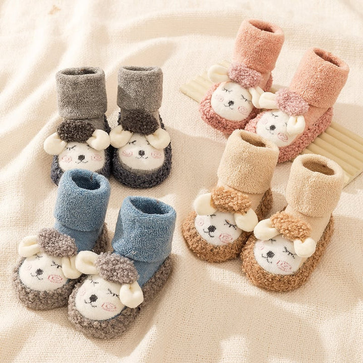 Baby Cartoon Plush Cotton Toddler Shoes – Keep Little Feet Warm, Safe &amp; Adorable – 50% OFF