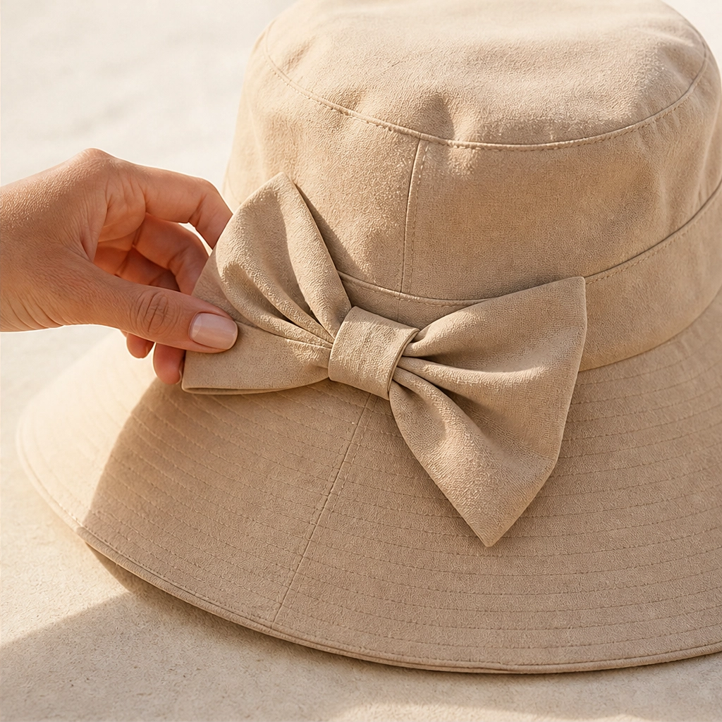 Solene™ – Foldable Wide-Brim Sun Hat with Adjustable Back Bow + 50% OFF