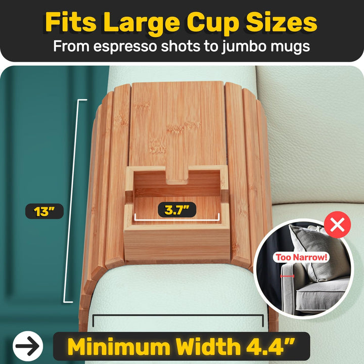 The CouchCaddy - No Spills, Total Relaxation + 50% OFF