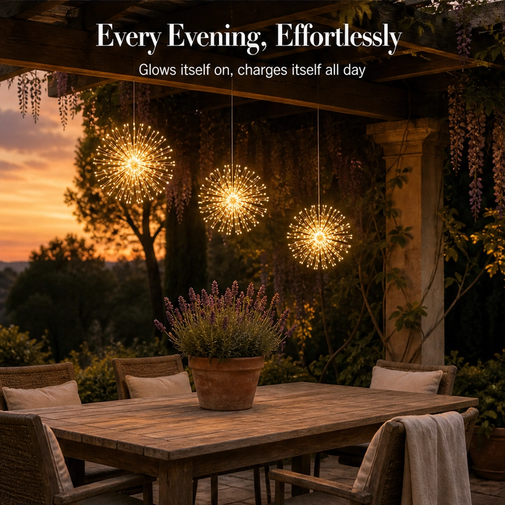 Sparkfern™ – Solar-Powered Firework String Lights for Yard &amp; Patio + 50% OFF