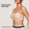 Bareli™ – Invisible Push-Up Strapless Bandeau Bra with Anti-Slip Grip + 50% OFF