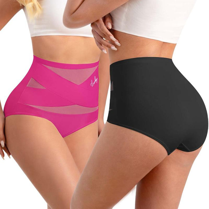Silhova – High-Waist Cross-Compression Tummy Control Panties + 1+1  FREE