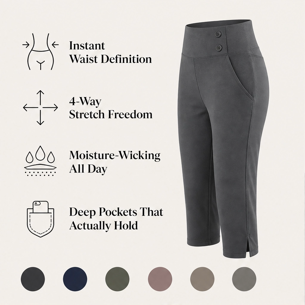 Lissora – Slimming 4-Way Stretch Pants with Deep Side Pockets + 50% OFF