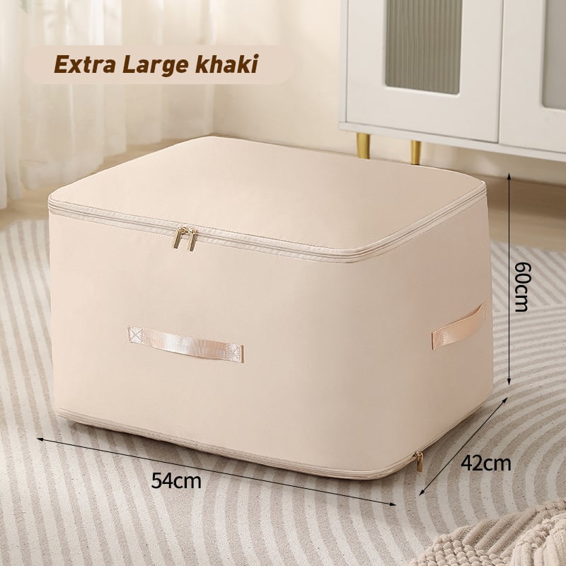 The AuraMax Compression Organizer - Ultra Space Saving, Self-Compression, and Large Khaki Size + 50% OFF