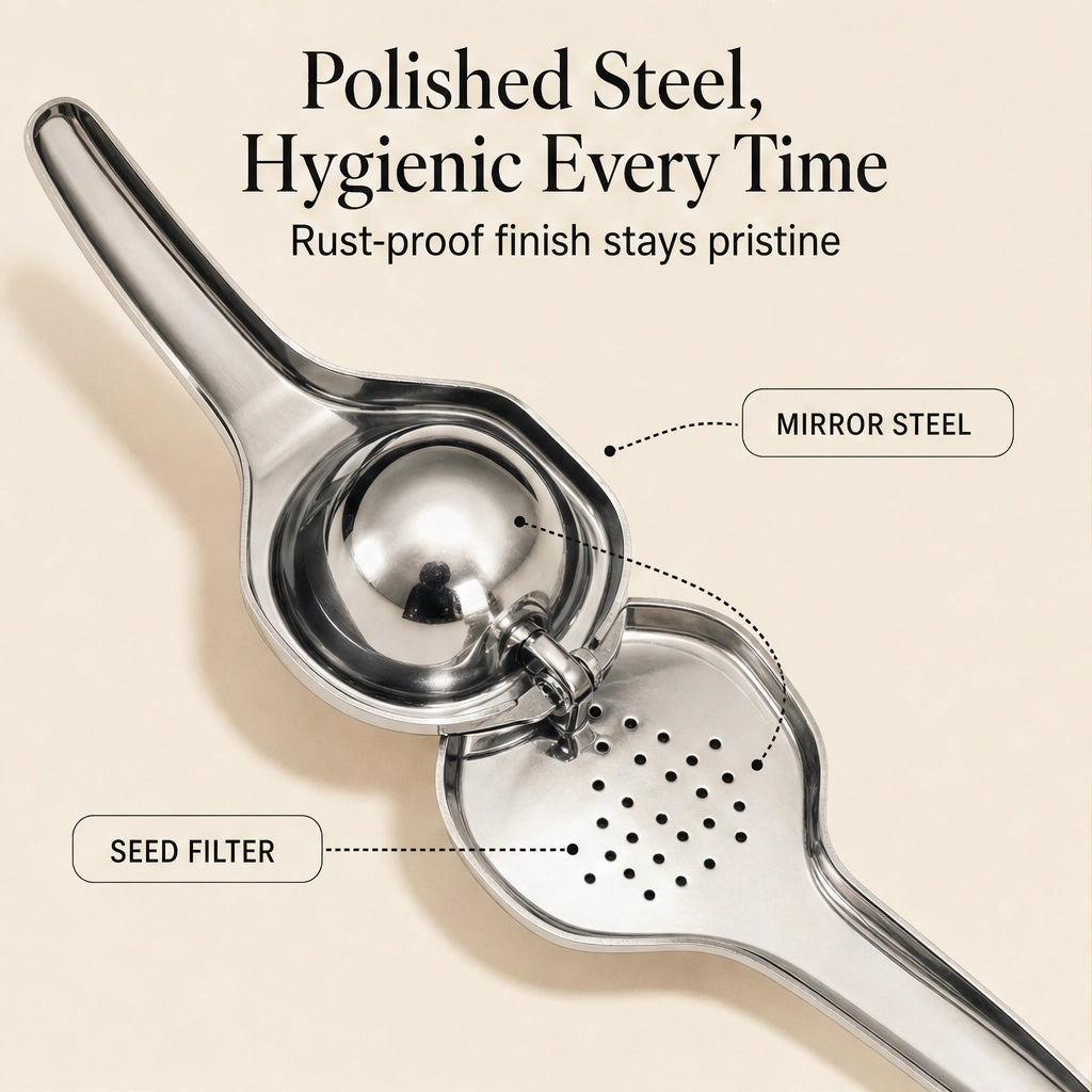 Zestwell™ – Stainless Steel Hand Press Citrus Squeezer for Lemons, Limes &amp; Oranges + 50% OFF