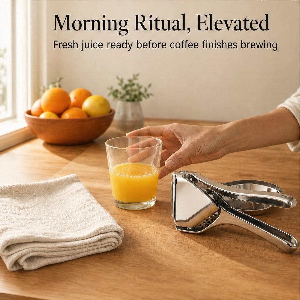 Zestwell™ – Stainless Steel Hand Press Citrus Squeezer for Lemons, Limes &amp; Oranges + 50% OFF