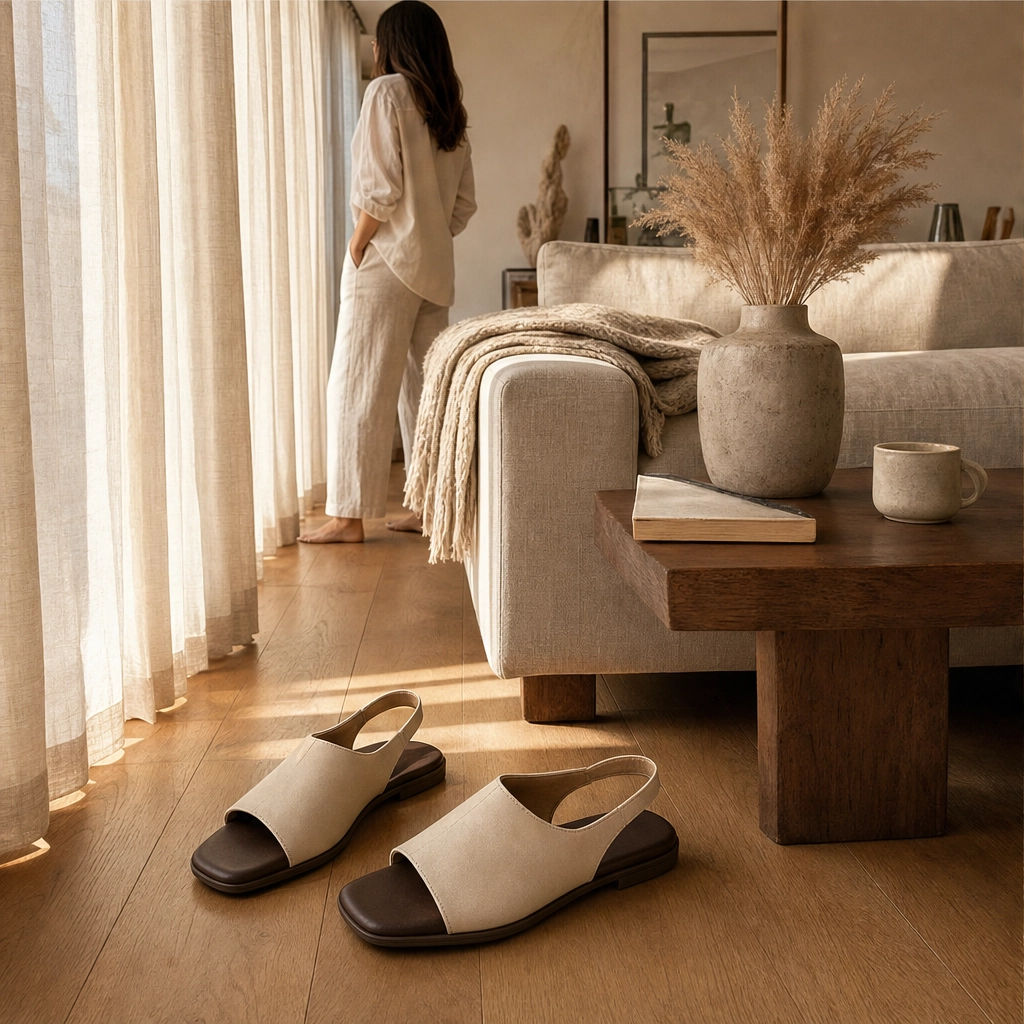 Salenza™ – Square-Toe Elastic Slingback Sandals for Women + 50% OFF