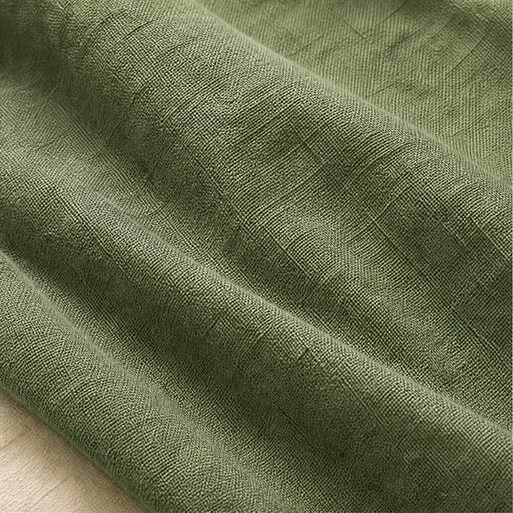 Vela™ – High-Waisted Cotton-Linen Wide-Leg Pants + 50% OFF