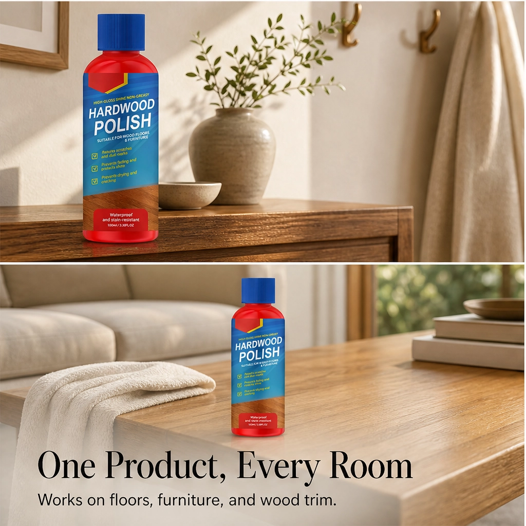 Grainwell™ – High-Gloss Hardwood Polish for Floors &amp; Furniture | Fills Scratches, Restores Shine, Waterproof Seal+ 50% OFF