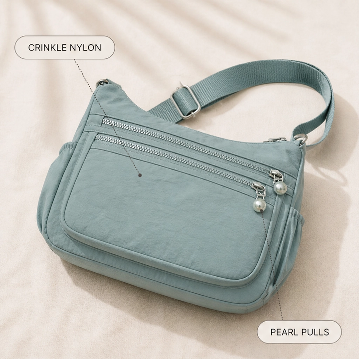 Willowbrook™ – Lightweight 4-Pocket Nylon Crossbody Bag + 50% OFF