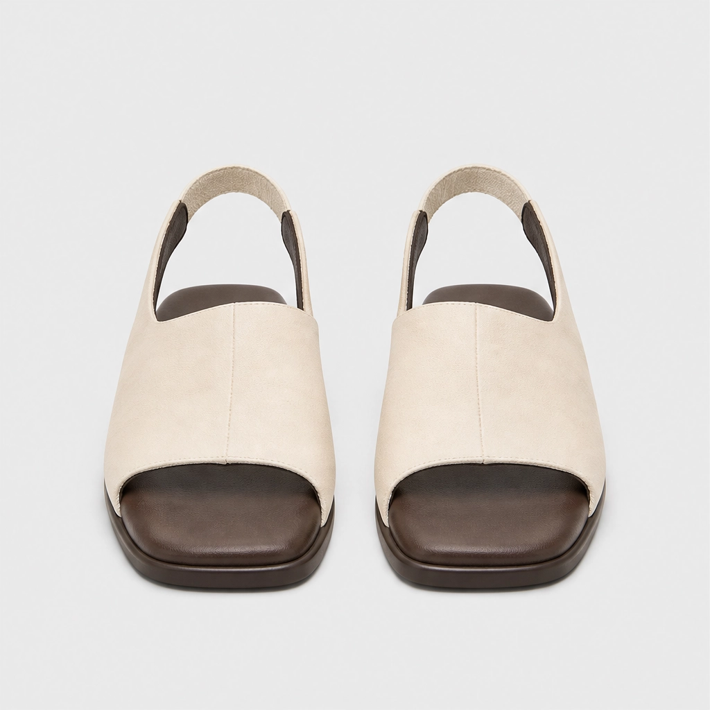 Salenza™ – Square-Toe Elastic Slingback Sandals for Women + 50% OFF