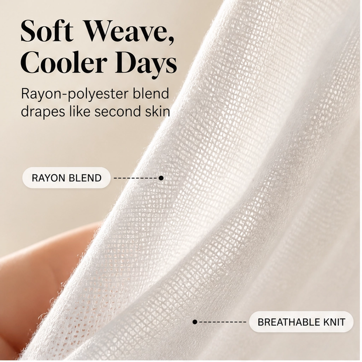 Solène – Lightweight Flowy Open-Front Short-Sleeve Cardigan + 50% OFF