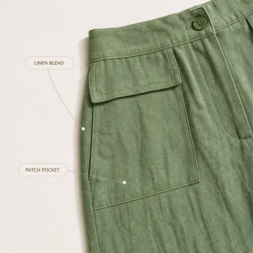Vela™ – High-Waisted Cotton-Linen Wide-Leg Pants + 50% OFF
