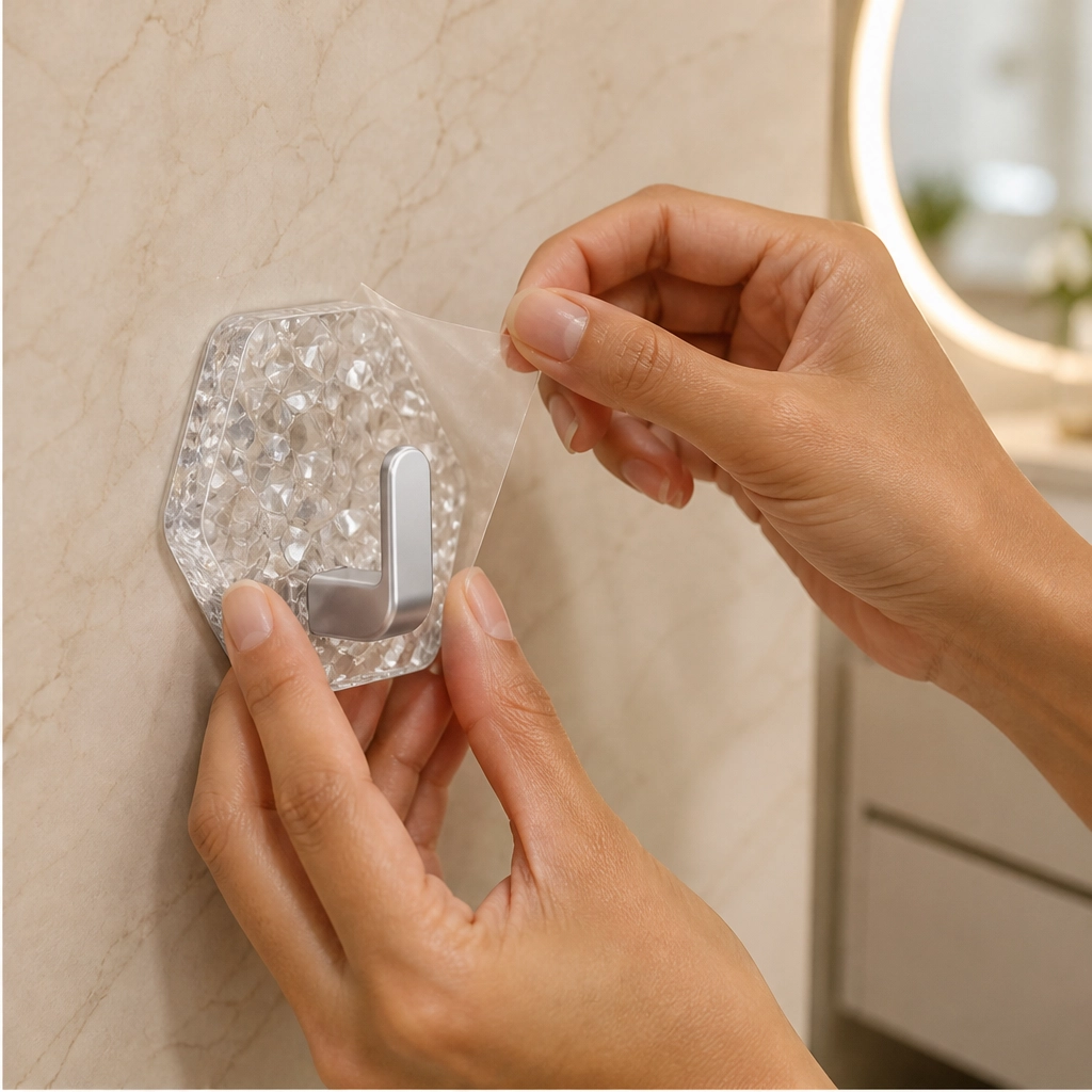 Nooka – Punch-Free Ripple Adhesive Wall Hooks (5-Pack, Holds 3kg, No-Trace) + 50% OFF