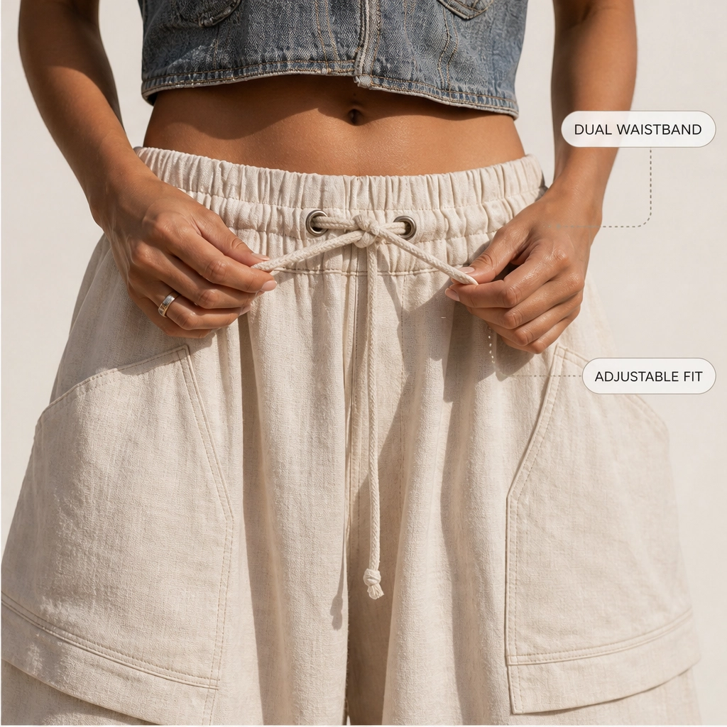 Driften™ – Breathable Cotton-Linen Lantern Pants with Deep Pockets + 50% OFF