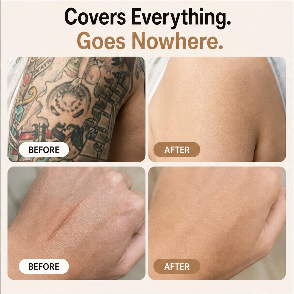 Veilura – Dual-Shade Custom-Match Waterproof Scar &amp; Tattoo Concealer + BUY 1 PICK 1