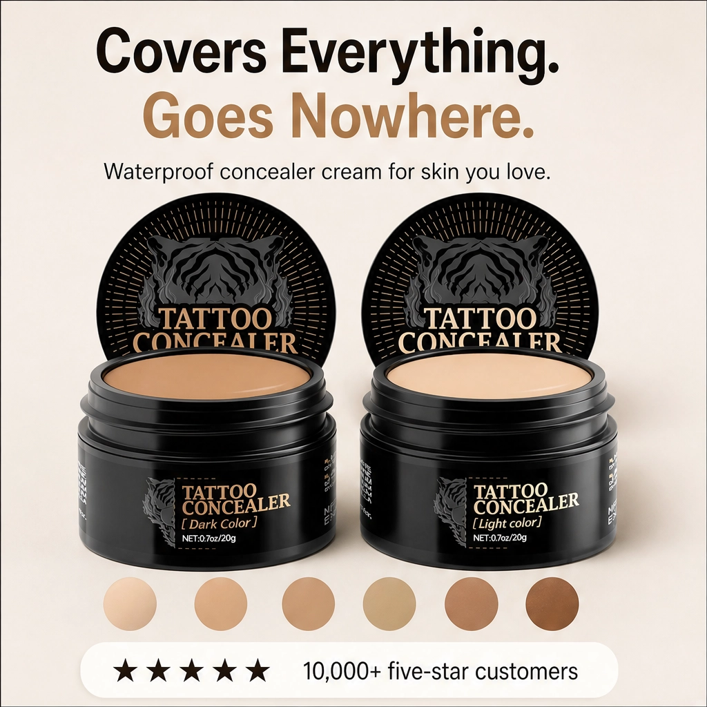 Veilura – Dual-Shade Custom-Match Waterproof Scar &amp; Tattoo Concealer + BUY 1 PICK 1