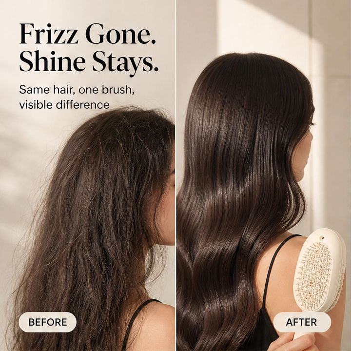 Glissette™ – 2-in-1 Misting Detangle &amp; Massage Hair Brush + 50% OFF